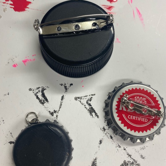 Bundle, “God Free” Pins (2) and Bible Verbiage Pendant (1) - Picture 5 of 5